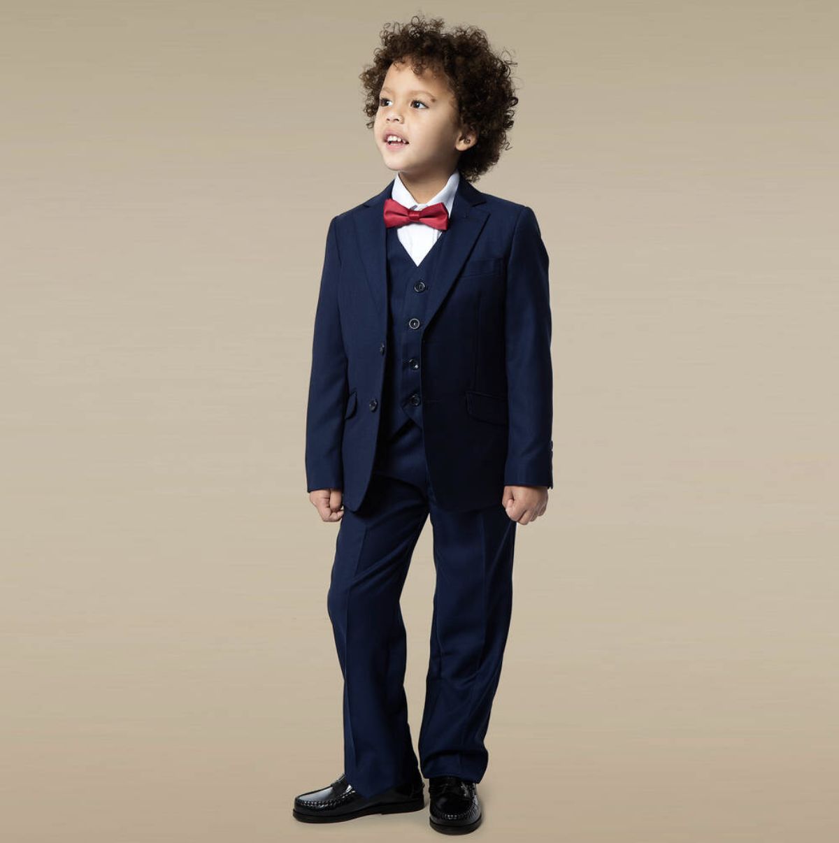 Home 97 ChildrenSalon Romano Vianni 3 Piece Page Boy Suit in Navy Blue