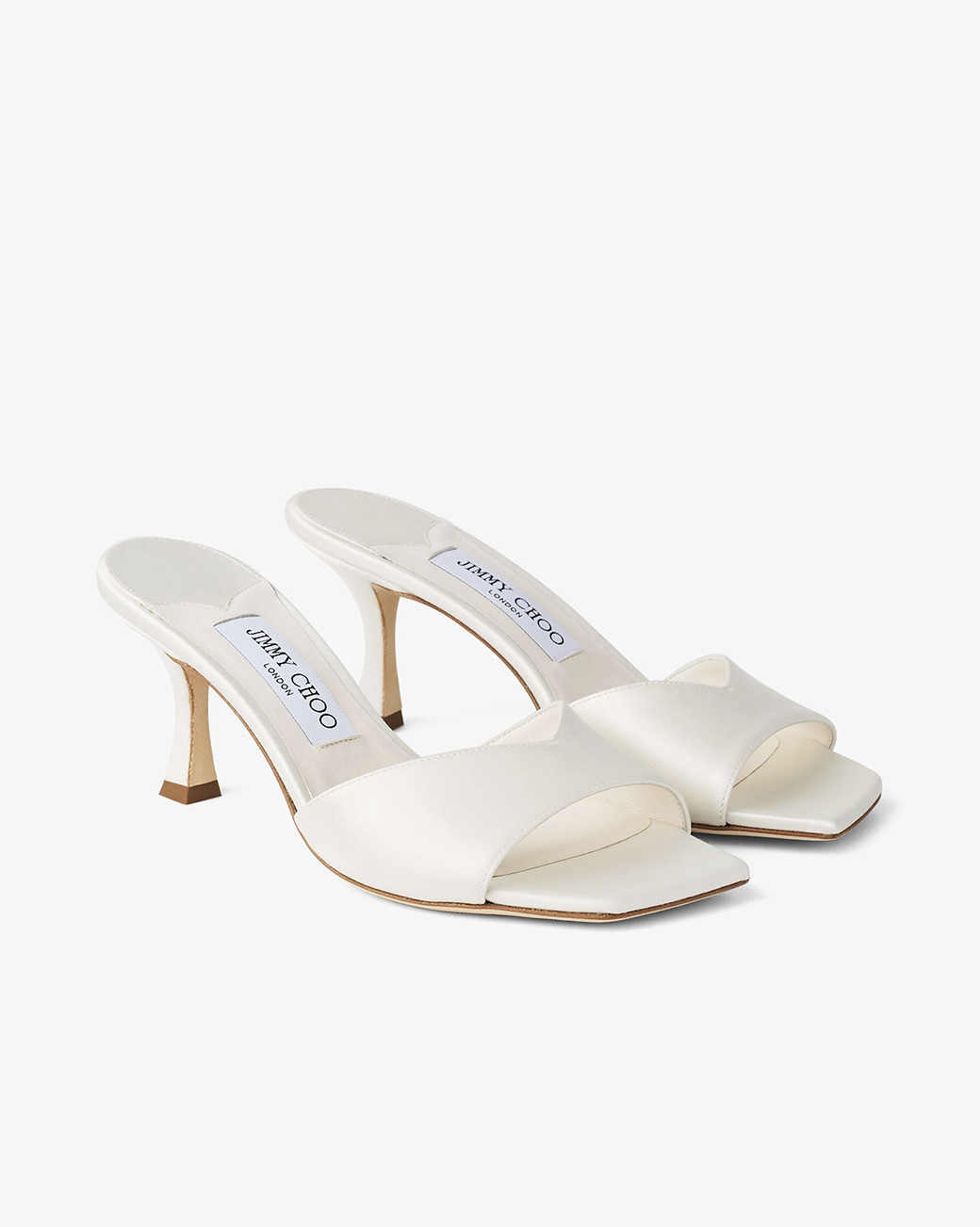 Home 85 Skye 70 Ivory Satin Sandals